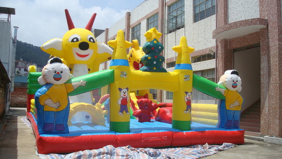 बच्चे Inflatable मनोरंजन पार्क बाधा कोर्स जंपिंग कैसल