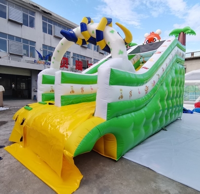 सुरक्षा वयस्क आकार पीवीसी Inflatable पानी स्लाइड आग प्रतिरोधी