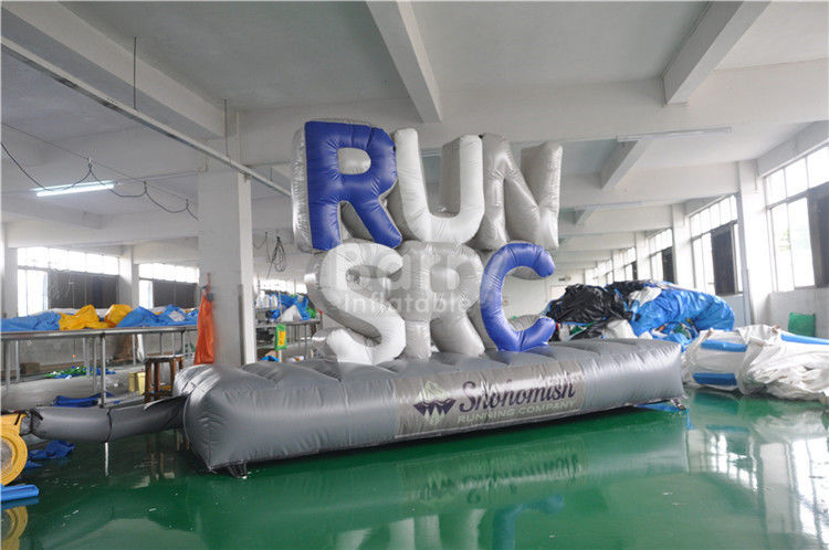 नीचे विज्ञापन 5x1.5m के साथ अनुकूलित विज्ञापन विशालकाय Inflatable पत्र
