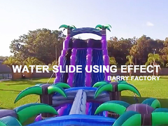 गुआंगज़ौ बैरी जंगल किड्स पल्म के साथ inflatable पानी स्लाइड