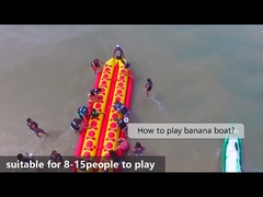 चीन एयर वेल्डेड 2-10 लोग केला नाव inflatable पानी के खेल