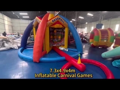 खेल की बड़ी दुनिया Inflatable कार्निवल खेल 3/4/5 में 1 आउटडोर Inflatable खेल