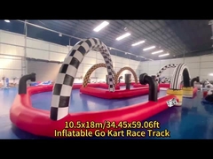 कस्टम वाणिज्यिक inflatable गो कार्ट रेस ट्रैक inflatable बम्पर कार अखाड़ा
