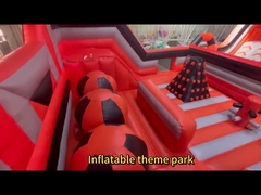 वाणिज्यिक बच्चों के लिए इनडोर खेल का मैदान सेट खेल खेल के साथ inflatable थीम पार्क