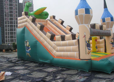 कार्टून खेल का मैदान विशालकाय Inflatable स्लाइड डबल ट्रिपल सिलाई
