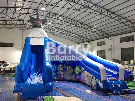 स्विमिंग पूल के लिए हाथी Inflatable पानी स्लाइड लोगो को अनुकूलित करें