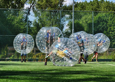 लोगो मुद्रण और ब्लोअर के साथ वयस्क के लिए 1.5 मीटर टीपीयू मानव Inflatable बम्पर बुलबुला बॉल