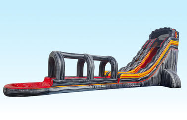 वाणिज्यिक घटना के लिए 22 फीट ज्वालामुखी विशालकाय Inflatable पर्ची एन स्लाइड 0.55 पीवीसी Tarpaulin