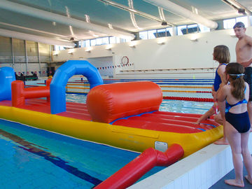 बच्चों के लिए 0.9 मिमी पीवीसी Inflatable एक्वा पार्क Inflatable जल बाधा कोर्स