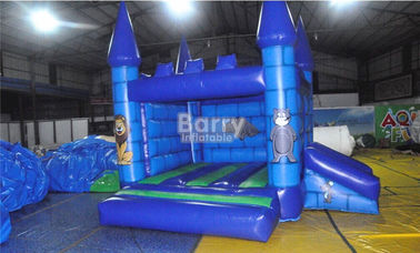 स्लाइड के साथ मिकी माउस Inflatable बाउंसर ब्लू Inflatable कूदते हाउस