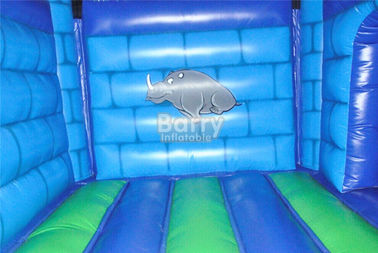 स्लाइड के साथ मिकी माउस Inflatable बाउंसर ब्लू Inflatable कूदते हाउस