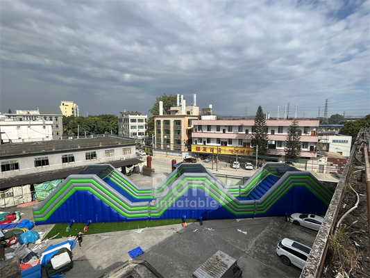 अनुकूलन योग्य पीवीसी 41x5.5x6m हम्प्स inflatable 5k घटनाओं वयस्क के लिए प्रतिस्पर्धी खेल