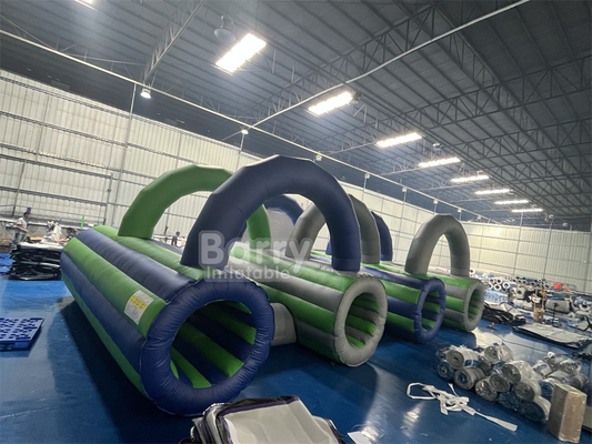 वाणिज्यिक inflatable बाधा पाठ्यक्रम टनेल खेल के लिए inflatable 5k दौड़