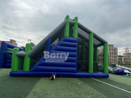 खेल खेल पागल कूद तकिया कूद टॉवर मुक्त गिरने के लिए 5K बाधा के लिए मंच के साथ inflatable कूद हवा बैग