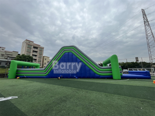 बच्चे वयस्कों बाधाओं पाठ्यक्रम खेल विषय खेल पागल 5k गंतव्य inflatable मजेदार फिनिश लाइन 33 मीटर विशाल जल स्लाइड