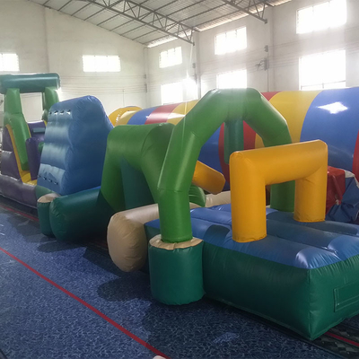 पूल पर व्यक्तिगत inflatable पानी बाधा पाठ्यक्रम / कस्टम लोगो के साथ inflatable रन