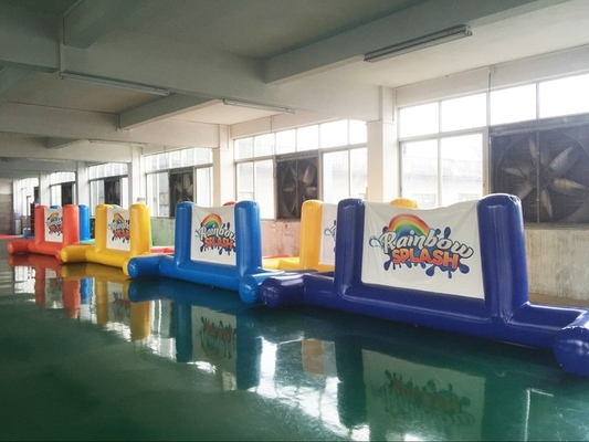 अनुकूलन योग्य झील पूल पार्क पानी के खिलौने inflatable पानी फ्लोट बाधा पाठ्यक्रम