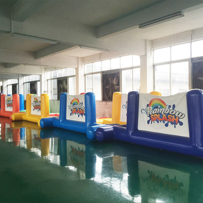 अनुकूलन योग्य झील पूल पार्क पानी के खिलौने inflatable पानी फ्लोट बाधा पाठ्यक्रम