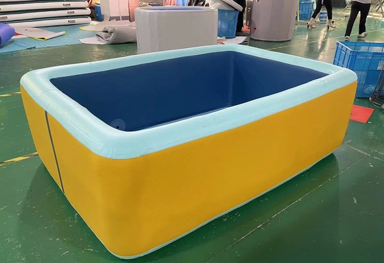 अनुकूलन योग्य आयत inflatable पूल ड्रॉप सिच कपड़े Foldable आउटडोर Dwf ड्रॉप सिच पूल