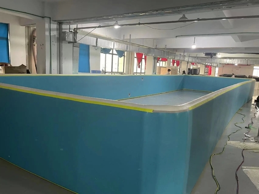 अनुकूलन योग्य आयत inflatable पूल ड्रॉप सिच कपड़े Foldable आउटडोर Dwf ड्रॉप सिच पूल