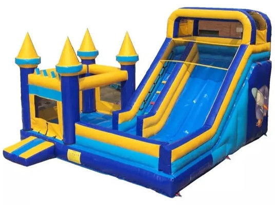 स्लाइड के साथ वाणिज्यिक उछाल घर कॉम्बो घर पिछवाड़े बच्चों पार्टी inflatable bouncer