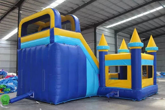 स्लाइड के साथ वाणिज्यिक उछाल घर कॉम्बो घर पिछवाड़े बच्चों पार्टी inflatable bouncer