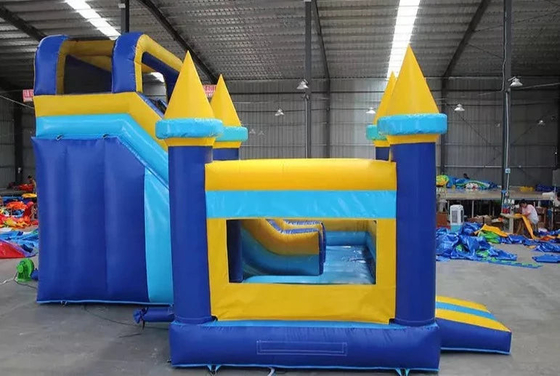 स्लाइड के साथ वाणिज्यिक उछाल घर कॉम्बो घर पिछवाड़े बच्चों पार्टी inflatable bouncer