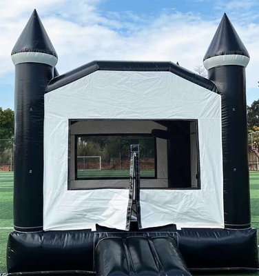 इनडोर/आउटडोर ब्लैक एंड व्हाइट टक्सिडो बाउंस हाउस पार्टी के लिए inflatable वाटर स्लाइड