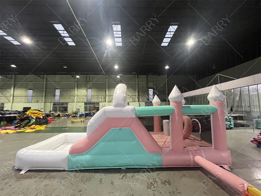 पार्टी कस्टम inflatable उछाल महल inflatable bouncer कूद महल बच्चे लड़की राजकुमारी गाड़ी स्लाइड के साथ कॉम्बो