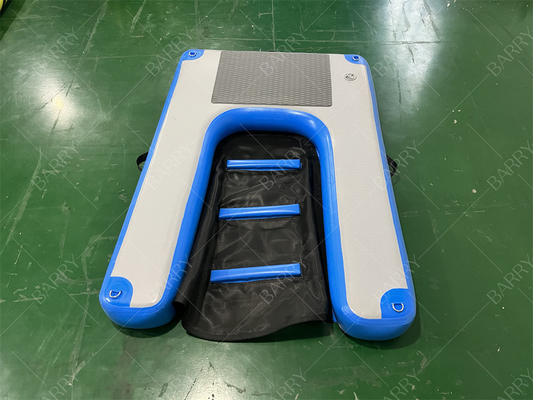 ओईएम फ्लोटिंग पालतू सीढ़ी सीढ़ी कुत्ते बैरी के लिए inflatable पानी रैंप