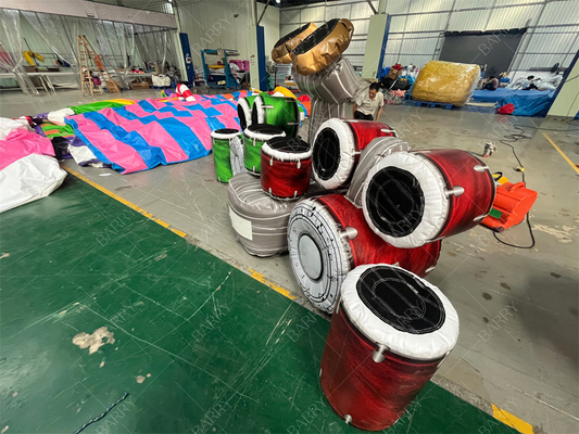 बीट्स के साथ रॉक आउट इंटरैक्टिव प्ले सिस्टम संगीत कार्यक्रम के लिए IPS inflatable ड्रम खेल