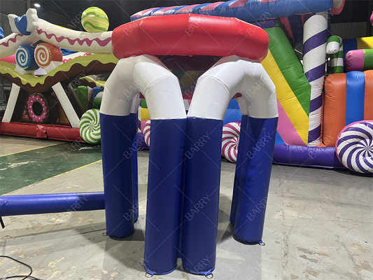 बास्केटबॉल पार्टी इवेंट खेल के लिए हवा पंप के साथ विशाल inflatable बास्केटबॉल हुप शूटिंग मजेदार खेल