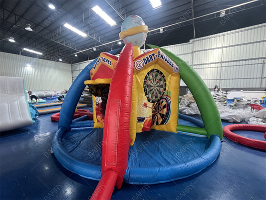 खेल की बड़ी दुनिया Inflatable कार्निवल खेल 3/4/5 में 1 आउटडोर Inflatable खेल