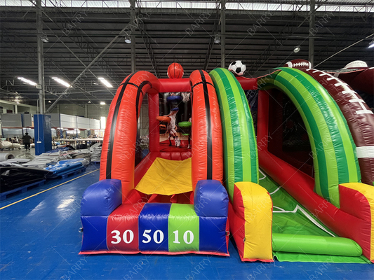 बड़े नए डिजाइन कस्टम बनाया रोमांचक inflatable बच्चों के लिए 7 में 1 कार्निवल खेल किराए के व्यवसाय के लिए