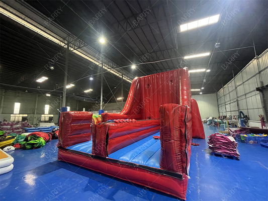 इनडोर और आउटडोर पार्टी inflatables उछाल खेल लाल बंजी रन इस 2-लेन के साथ मज़ा