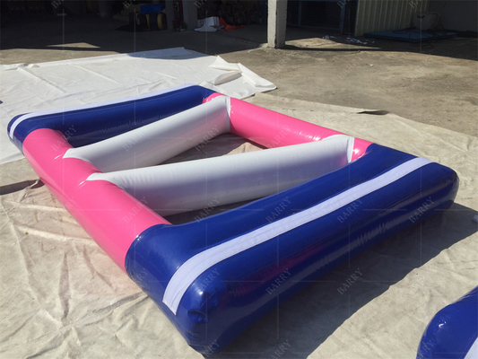 हमारे अनुकूलित inflatable फ्लोटिंग वाटर पार्क और एयर ब्लोअर के साथ पानी मज़ा
