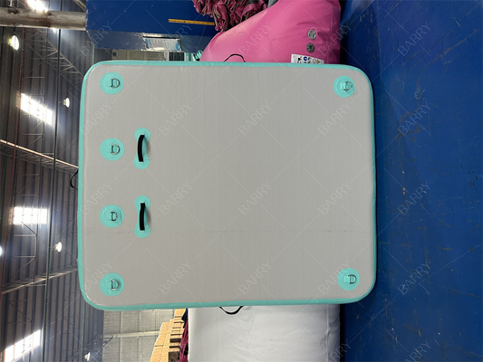 1.5×1.8x0.15 मीटर डॉक inflatable पानी मछली पकड़ने के मंच नौका फ्लोटिंग डॉक द्वीप