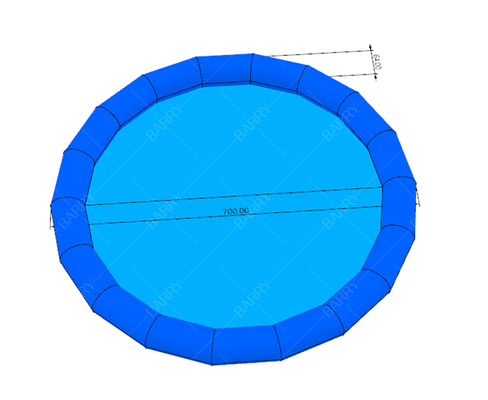 गोल छोटा नीला बड़ा मज़ा गर्मियों के बच्चों के लिए inflatable पूल के लिए पैडल नौकाओं पानी की गेंदों