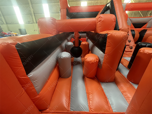वाणिज्यिक बच्चों के लिए इनडोर खेल का मैदान सेट खेल खेल के साथ inflatable थीम पार्क