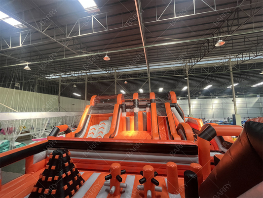 वाणिज्यिक बच्चों के लिए इनडोर खेल का मैदान सेट खेल खेल के साथ inflatable थीम पार्क