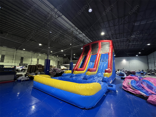 10.5x5.4x6.6m वाणिज्यिक डबल लेन विशाल inflatable वाटरस्लाइड जंपर उछाल चंद्रमा उछाल वयस्क पूल के लिए पानी स्लाइड
