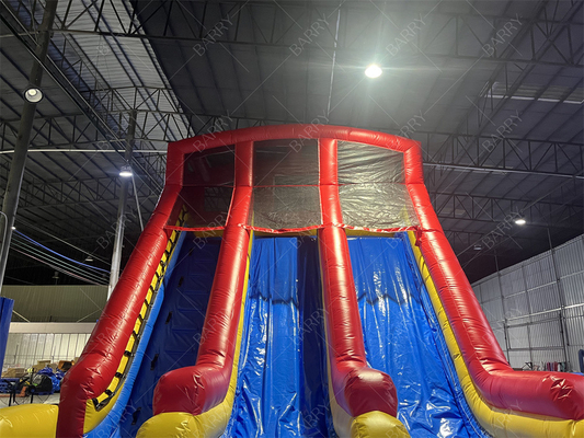 10.5x5.4x6.6m वाणिज्यिक डबल लेन विशाल inflatable वाटरस्लाइड जंपर उछाल चंद्रमा उछाल वयस्क पूल के लिए पानी स्लाइड