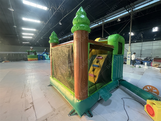 3.6x3x2.4m पशु थीम वर्षावन जंपिंग बाउंसी कैसल वाणिज्यिक inflatable बाउंस हाउस