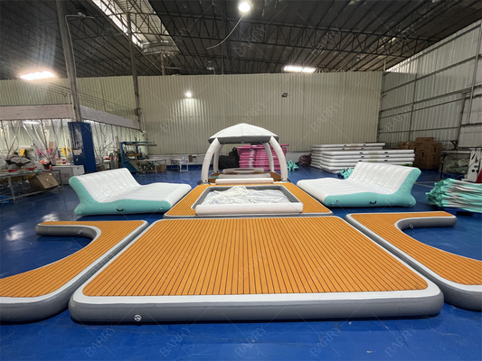 लक्जरी वाटर स्पोर्ट्स गेम Inflatable Bana Inflatable Dock Platform Beach Party Bana Inflatable Floating Cabana लक्जरी वाटर स्पोर्ट्स गेम inflatable Bana Inflatable Dock Platform Beach Party Bana Inflatable Floating Cabana