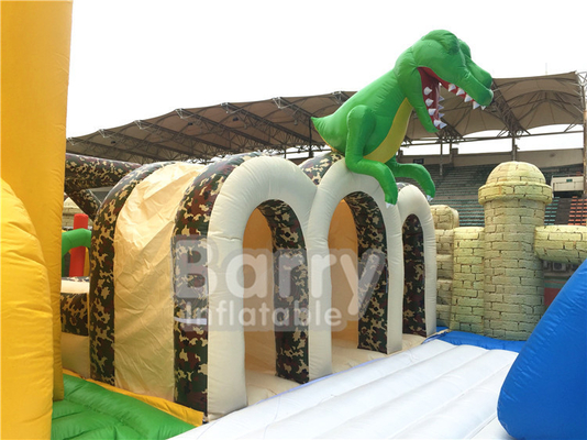 1600m2 विश्व का सबसे बड़ा inflatable थीम पार्क इनडोर डायनासोर आउटडोर खेल खेल के साथ बड़ा उछाल
