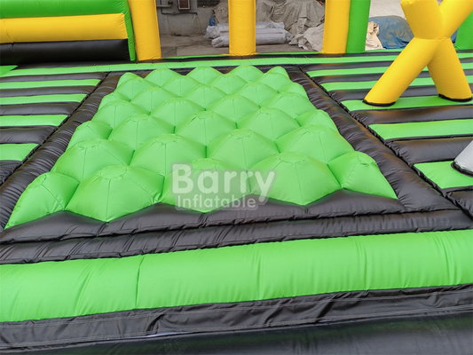 विशाल आउटडोर पानी सूखी inflatable थीम पार्क राष्ट्रीय इनडोर बड़े उछाल घर के साथ वाइप आउट खेल स्लाइड चढ़ाई दीवार