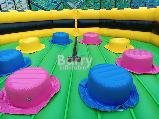 विशाल आउटडोर पानी सूखी inflatable थीम पार्क राष्ट्रीय इनडोर बड़े उछाल घर के साथ वाइप आउट खेल स्लाइड चढ़ाई दीवार