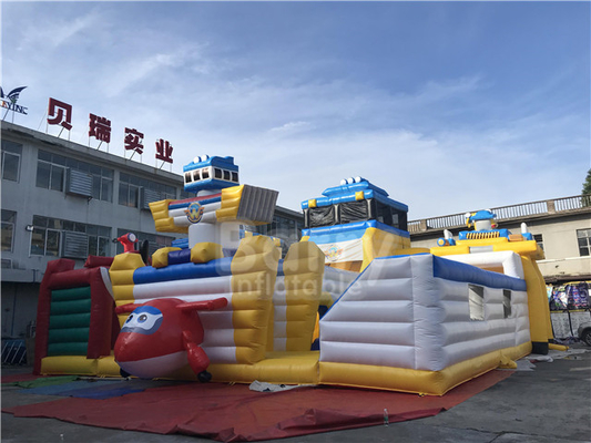 सुपर विंग्स बाउंस खेल का मैदान थीम पार्क कार्टून इनडोर inflatable खेल का क्षेत्र