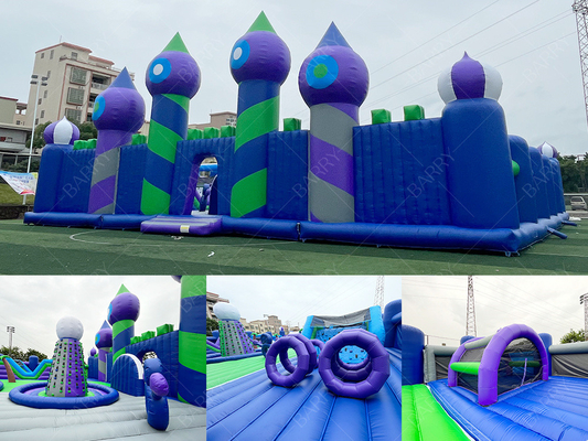 30x30 मीटर बड़ा उछाल मनोरंजन पार्क inflatable थीम पार्क उछाल घर खेल क्षेत्र खेल