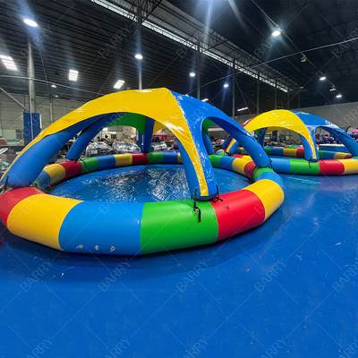 वाणिज्यिक उपयोग के लिए तम्बू के साथ 8 मीटर पीवीसी inflatable स्विमिंग पूल